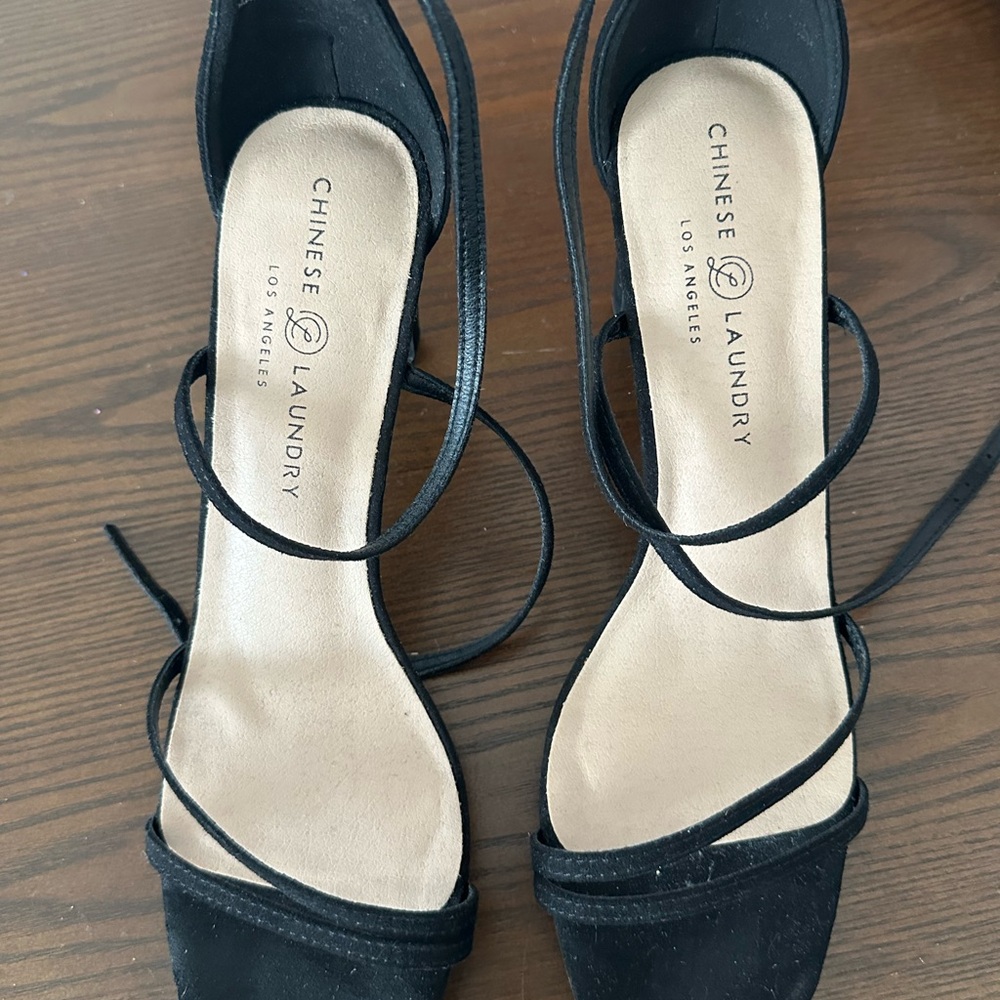 Chinese Laundry Strappy Black Heels